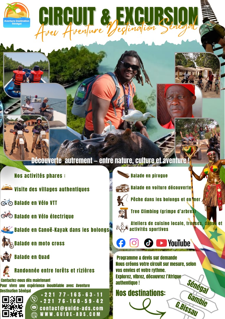 Aventure destination Sénégal Jean Phiippe BASSENE